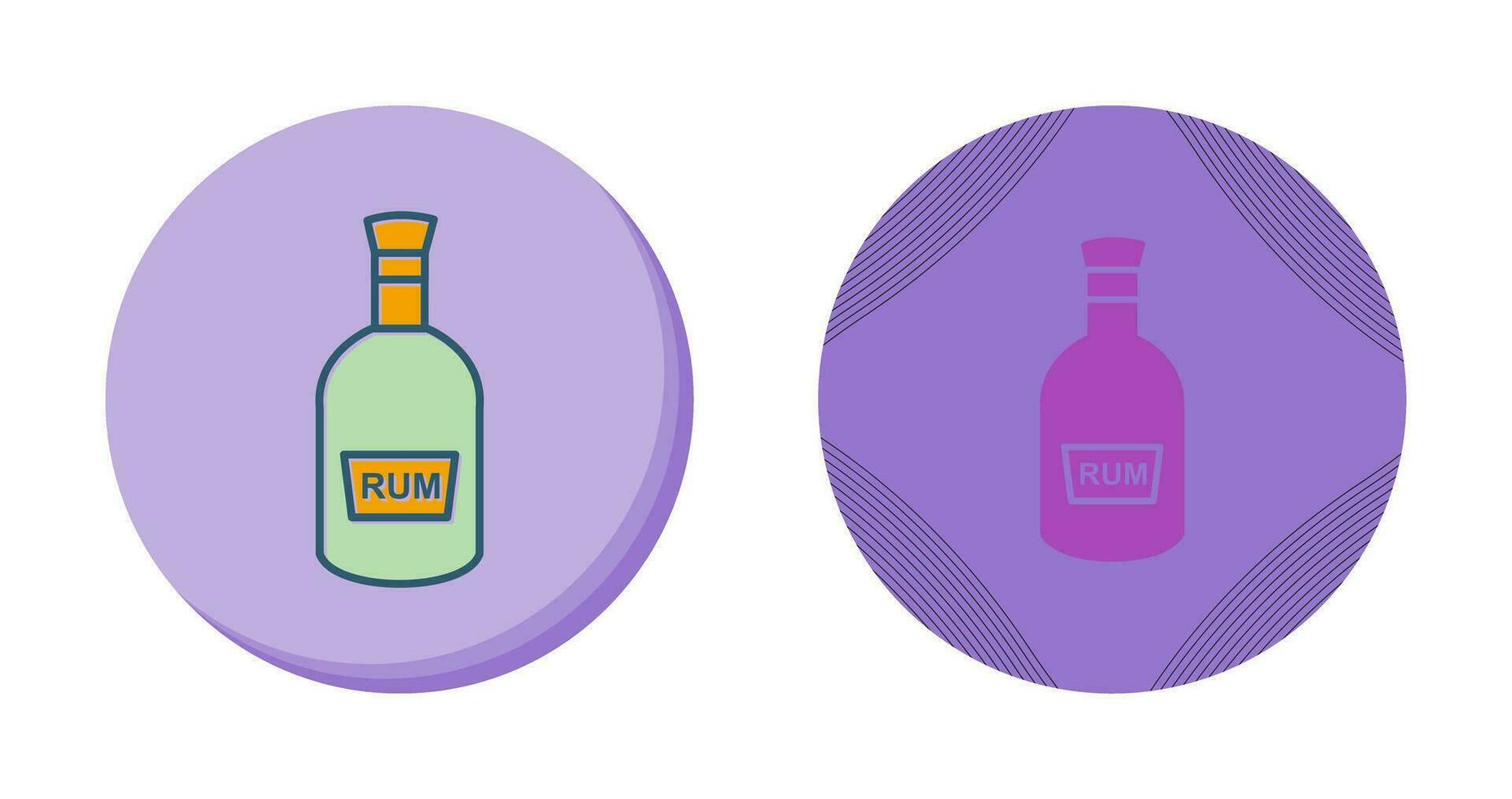 Bottle of Rum Vector Icon