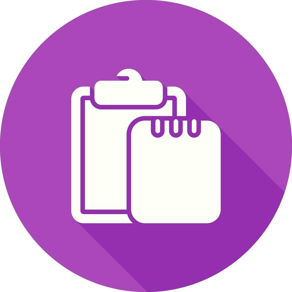 Task list with writing pad Vector Icon