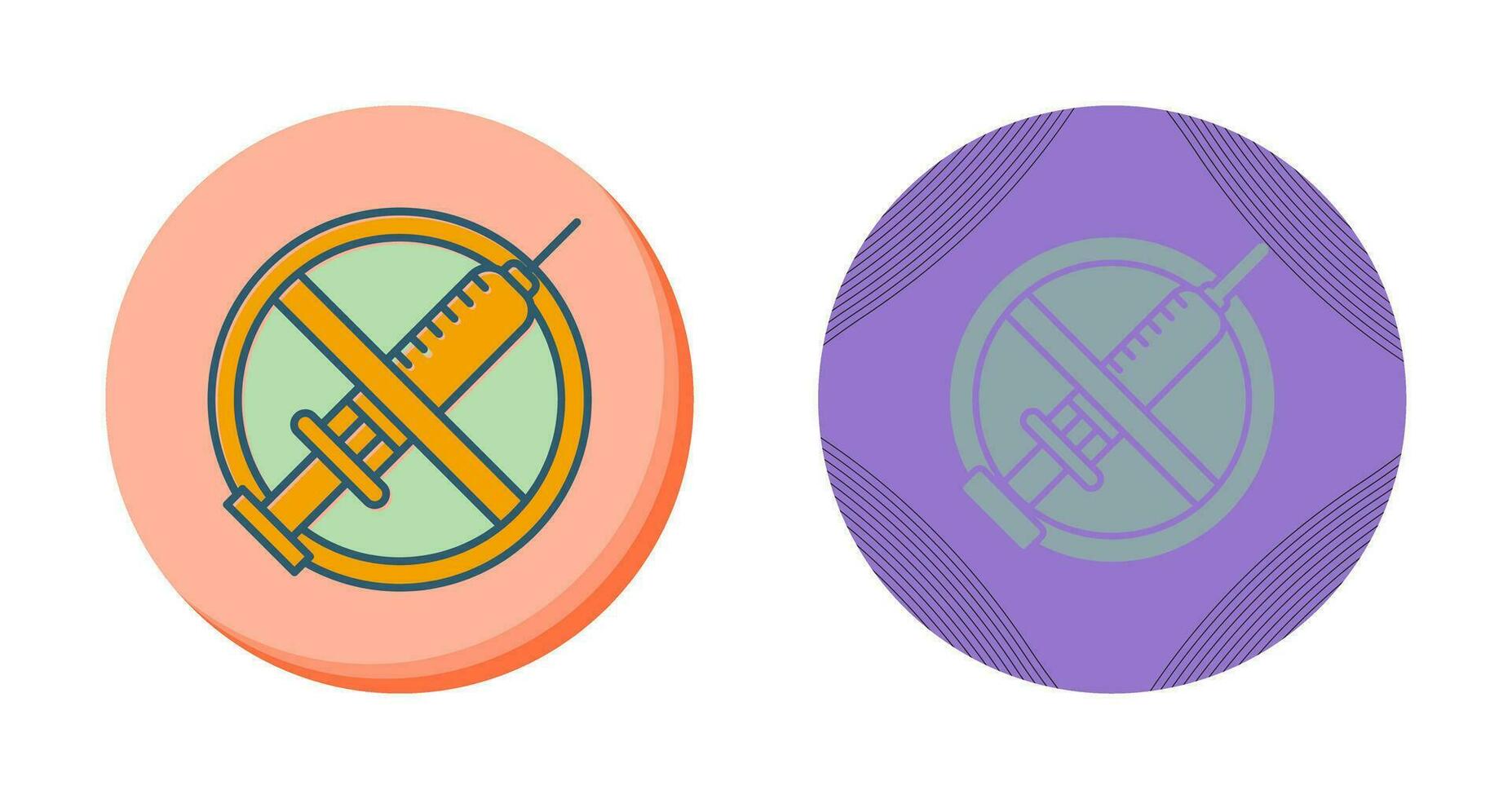 No Vaccines Vector Icon