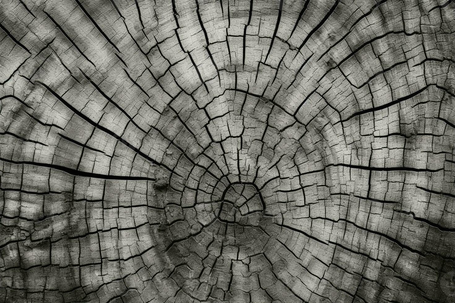 Detailed Texture of Tree Bark in Monochrome with an Organic Feel, Ideal for Environmental Campaigns AI Generative photo