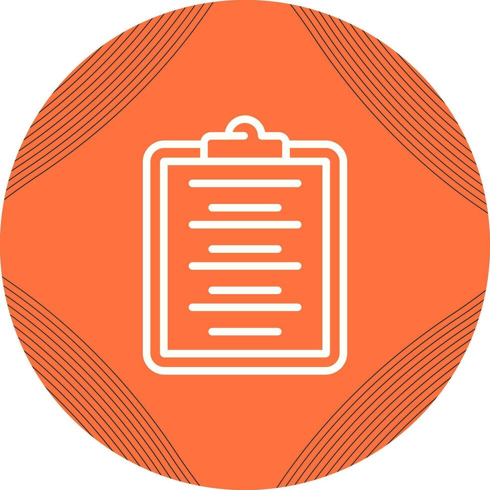 Writing Pad Vector Icon