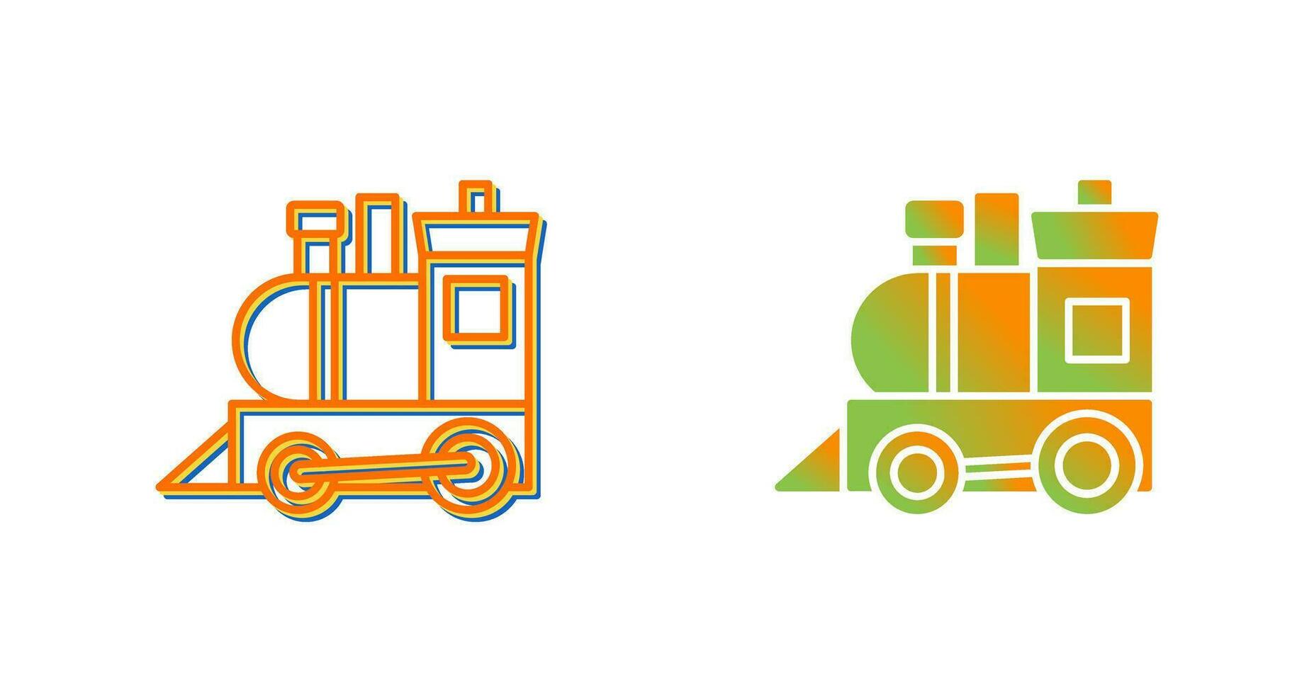 Toy Train Vector Icon