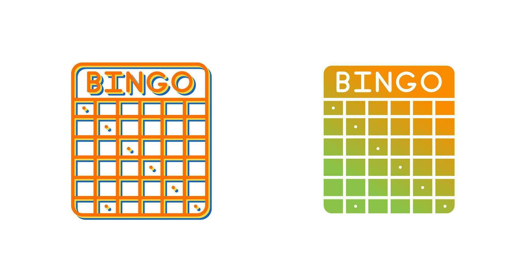 icono de vector de bingo