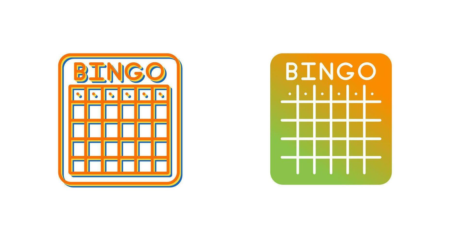 icono de vector de bingo