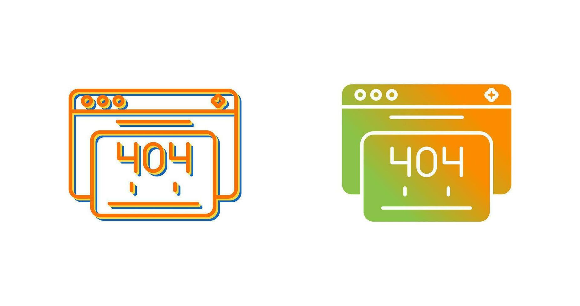 404 Error Vector Icon