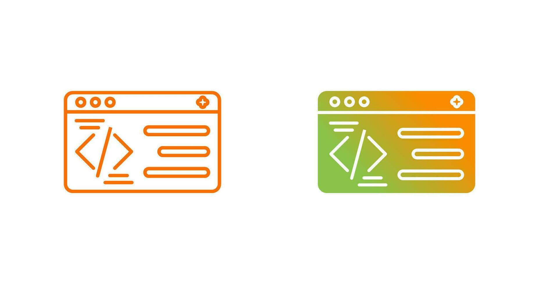 icono de vector de programación