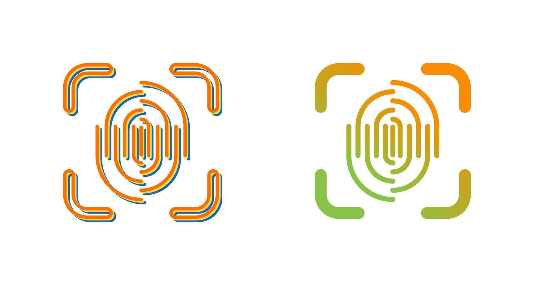 Fingerprint Vector Icon