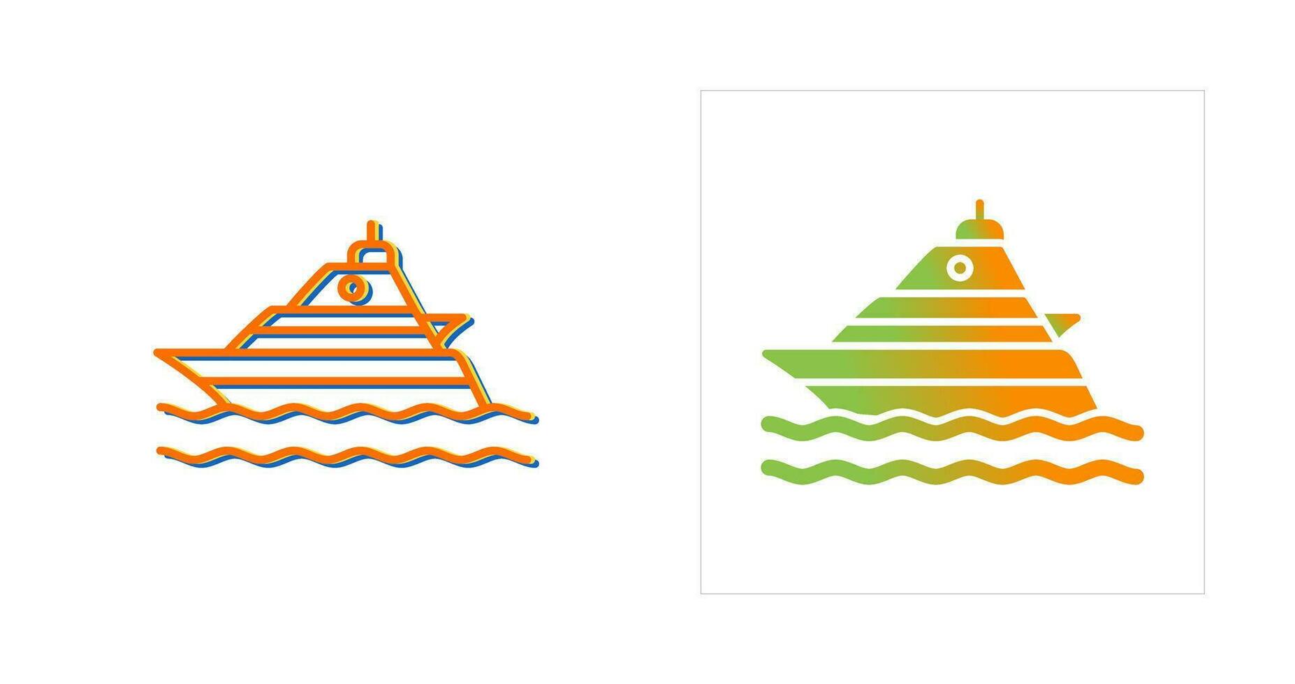 Yacht Vector Icon