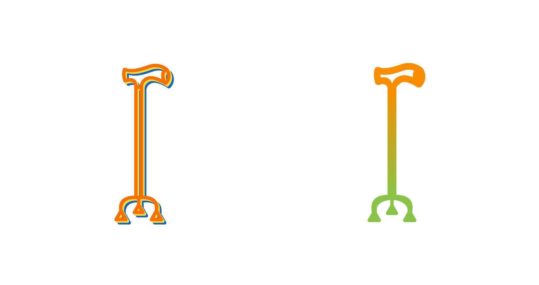 Walking Stick Vector Icon