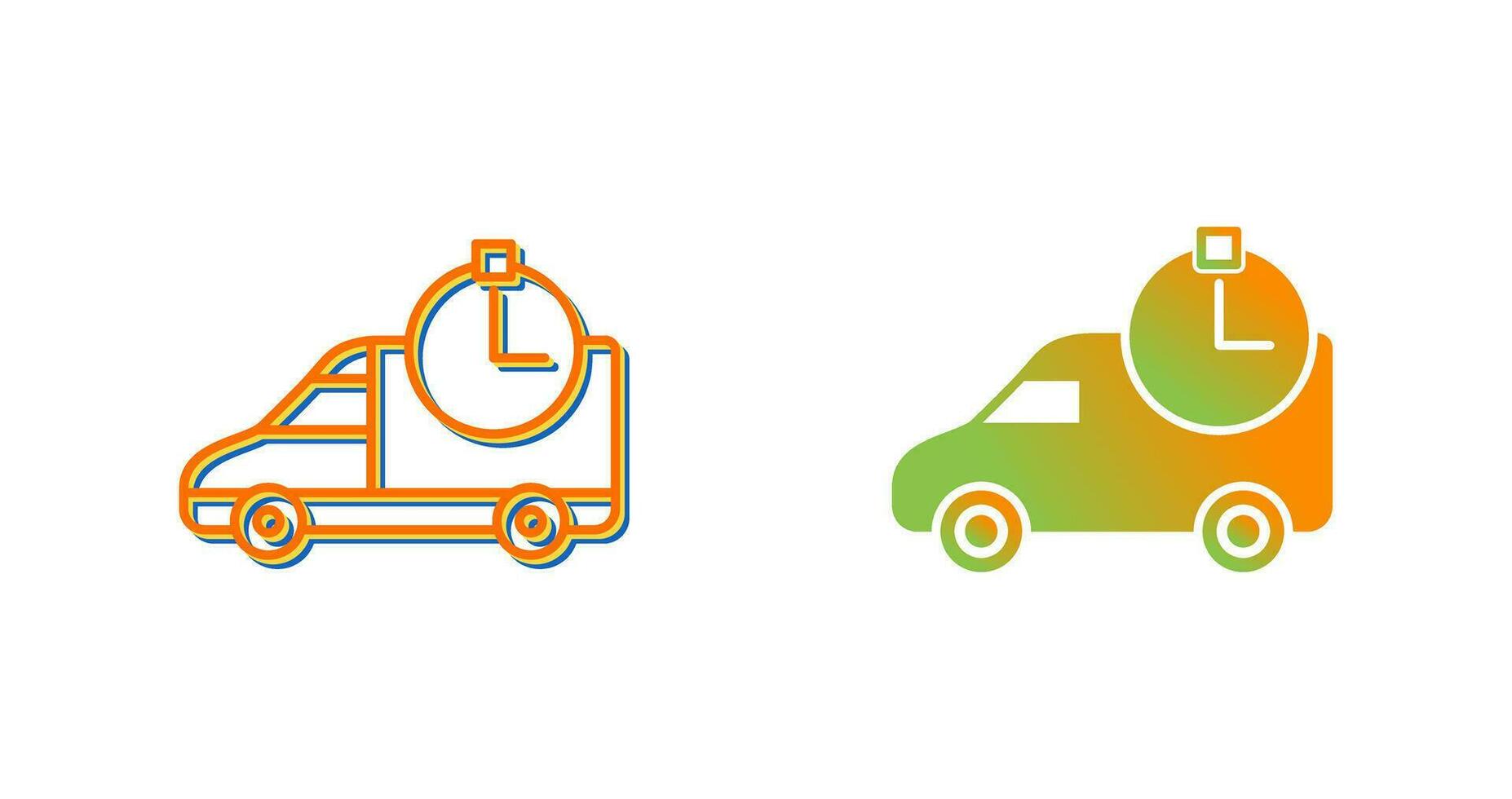 Time Based Delivery Vector Icon