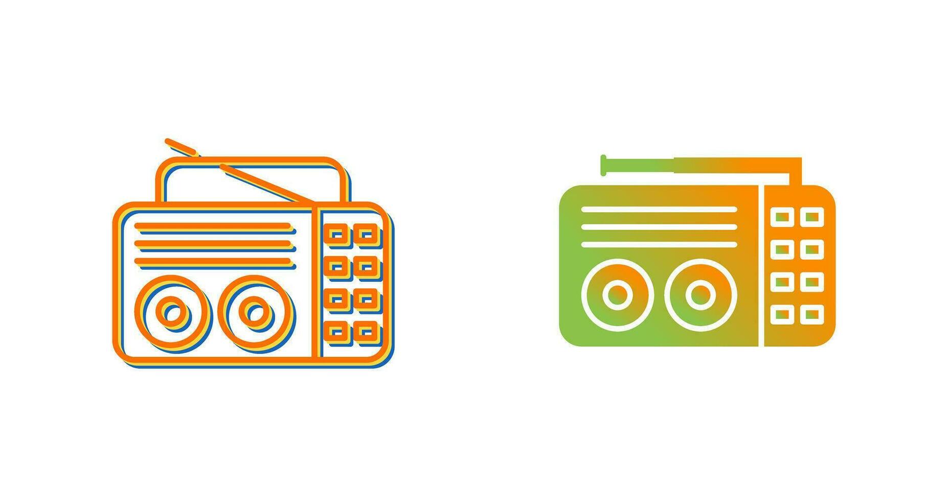 Old Radio Vector Icon