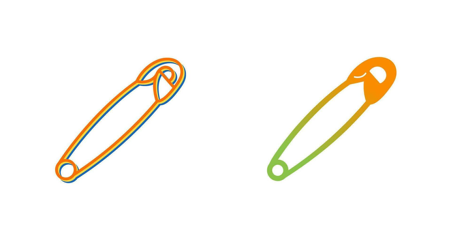 Safety Pin Vector Icon