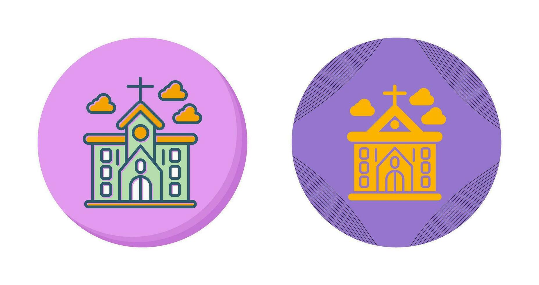 icono de vector de iglesia