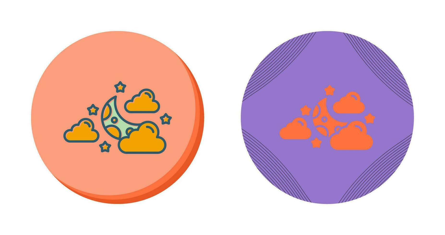 Starry Night Vector Icon