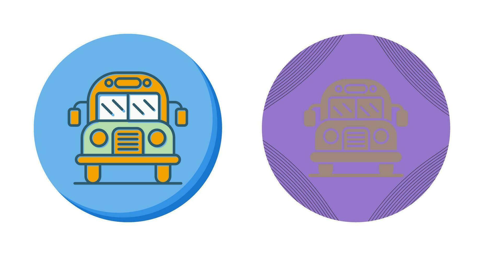 icono de vector de autobús escolar