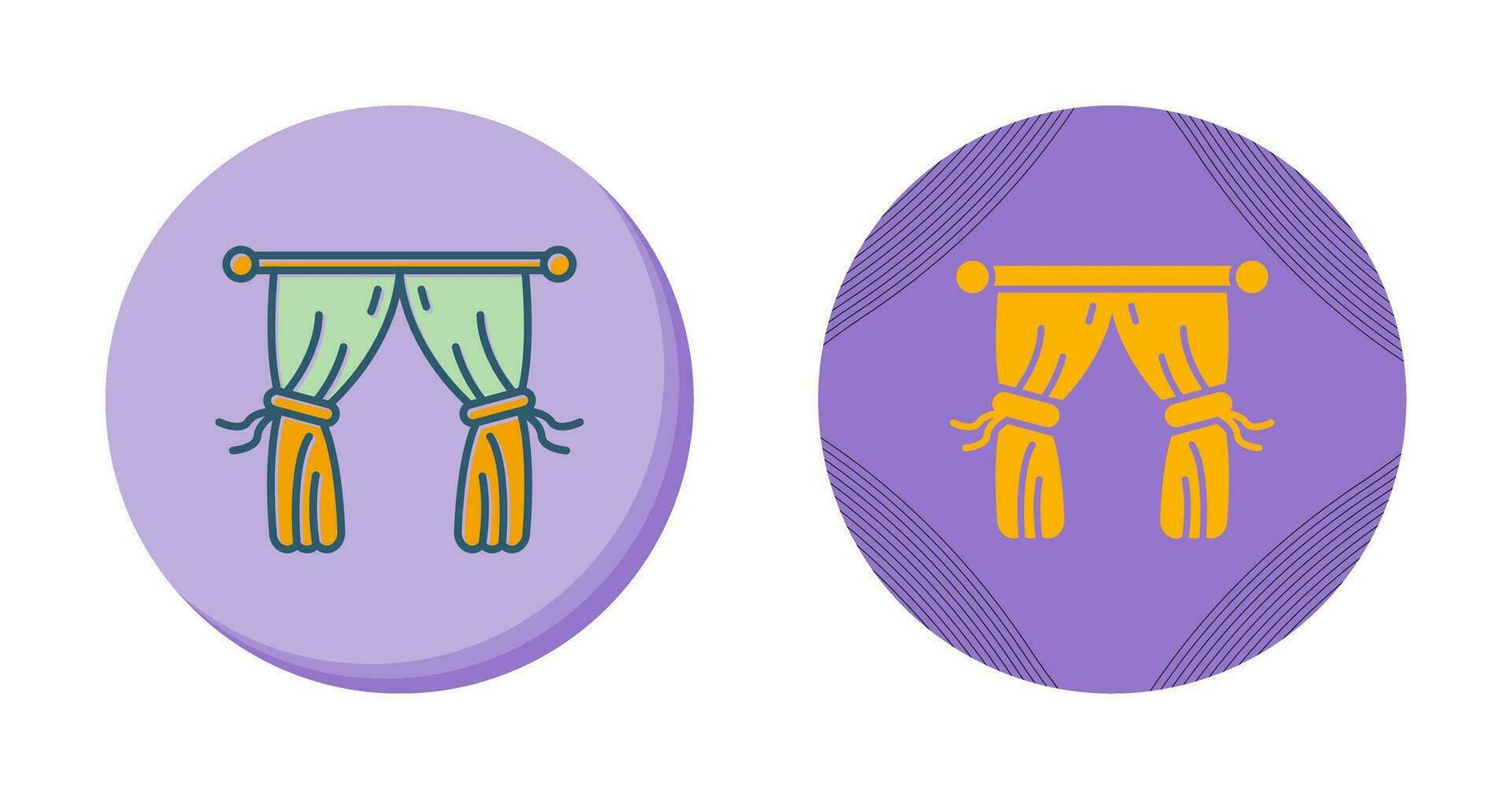 Curtains Vector Icon