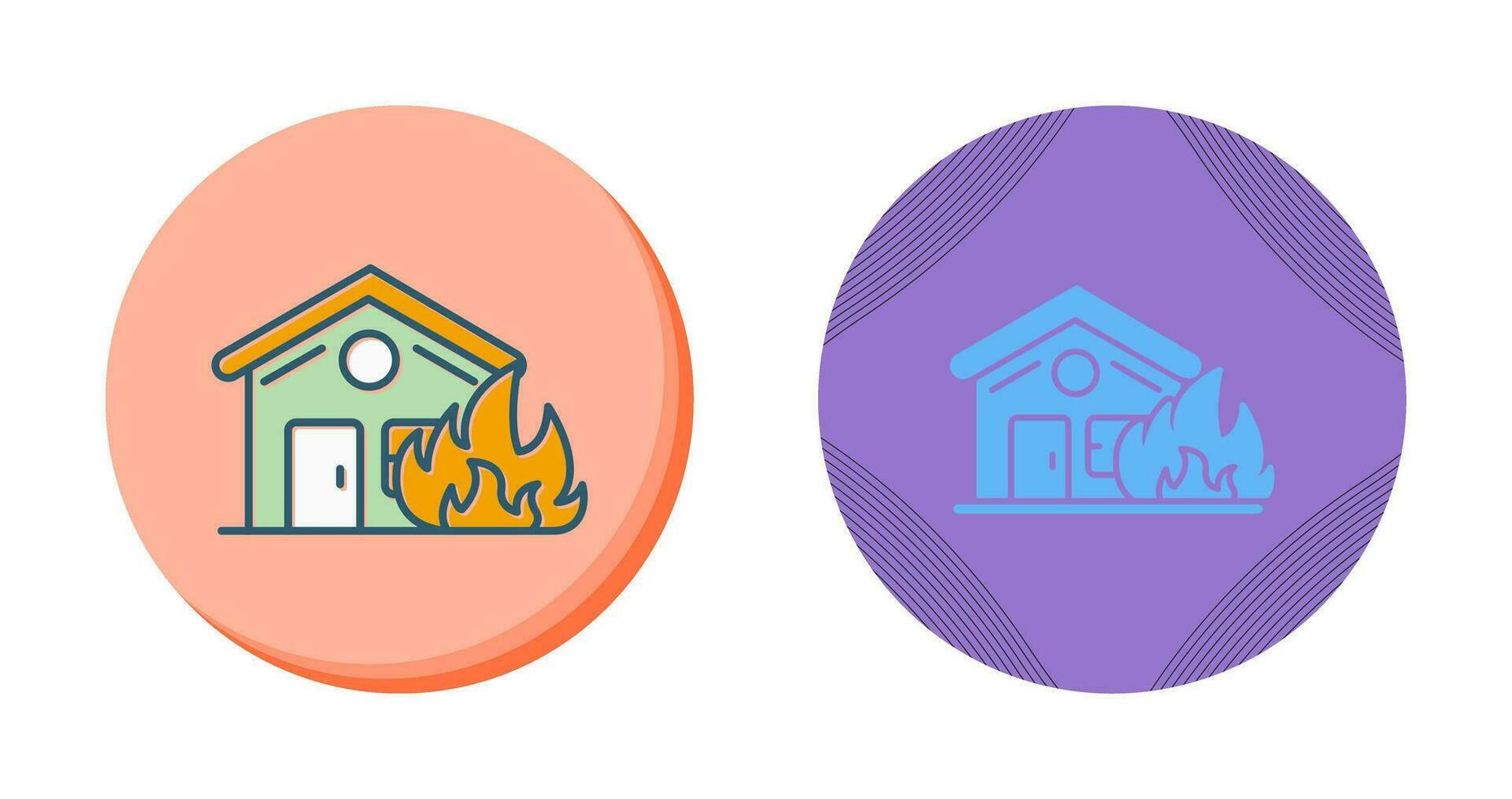 House On Fire Vector Icon