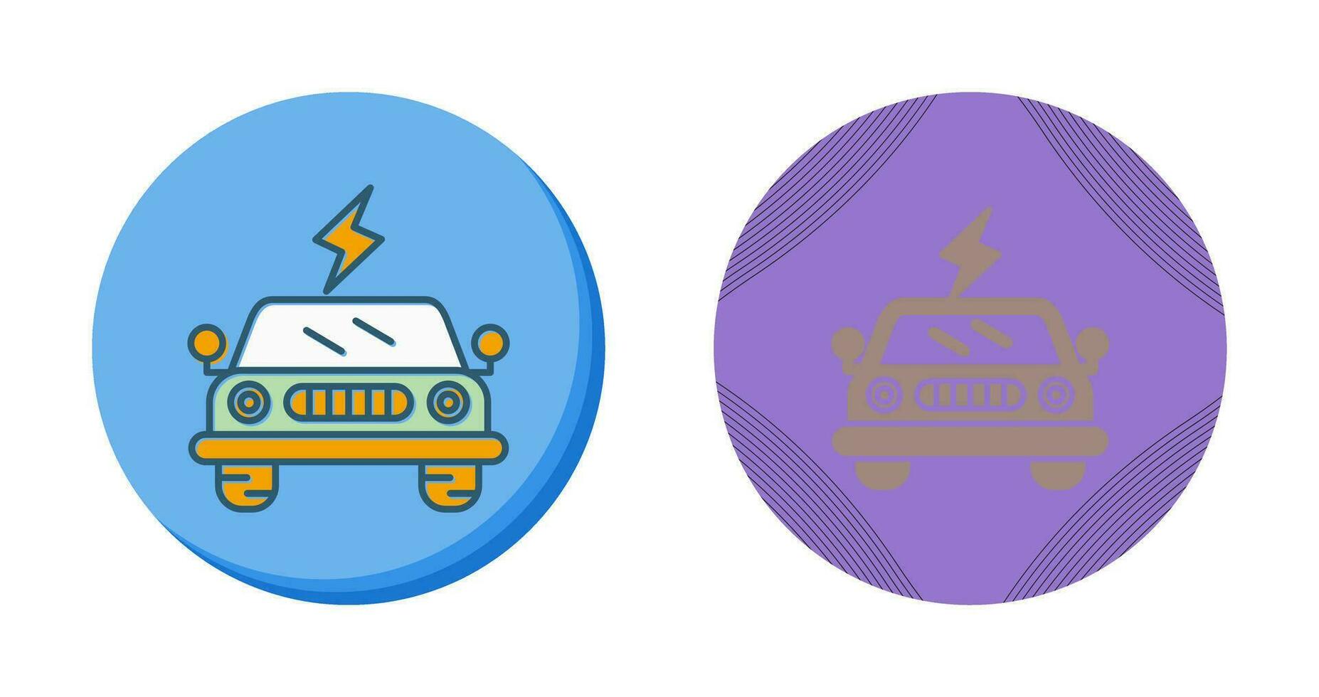 Electric Car Vector Icon