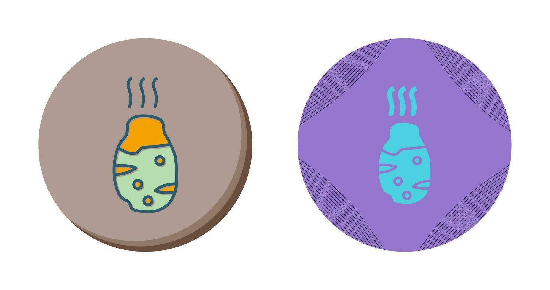 Roasted Potato Vector Icon