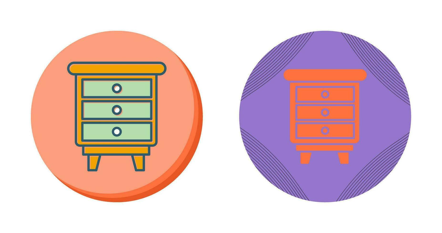 Chest Of Drawers Vector Icon