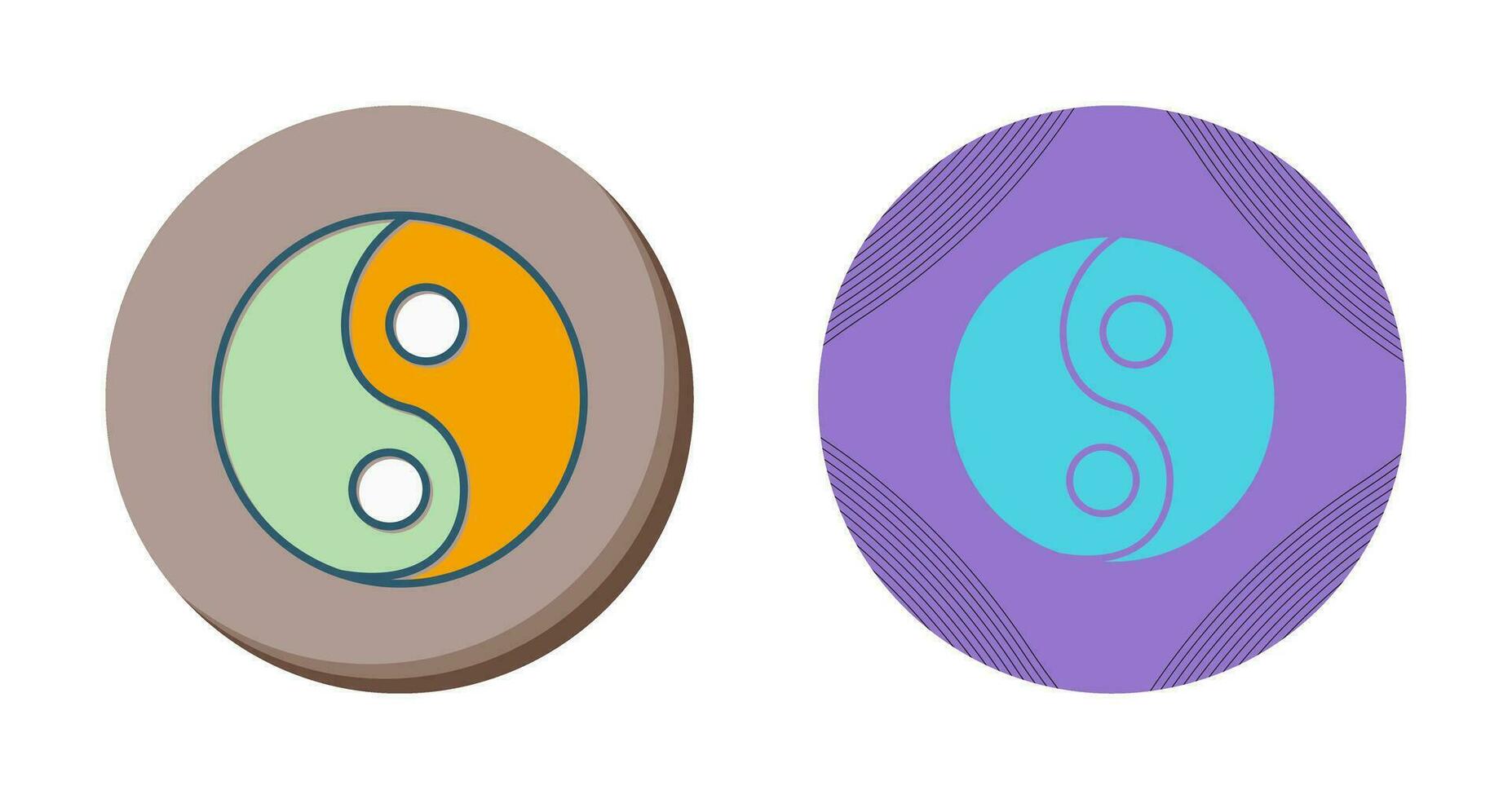 Yin Yang Vector Icon