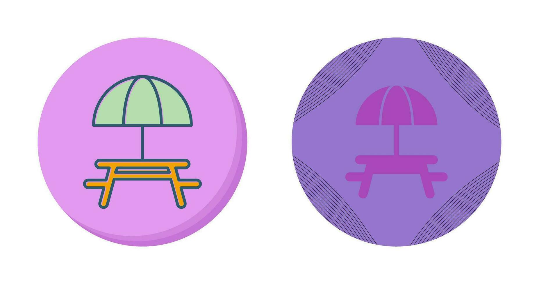 Camping Table Vector Icon