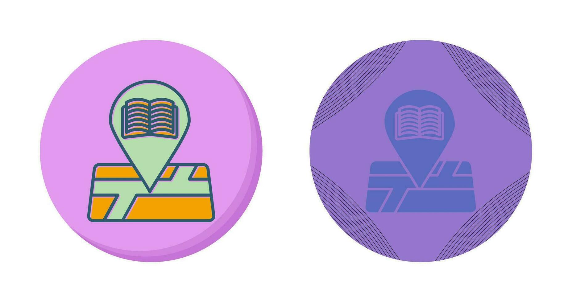 Library Location Vector Icon