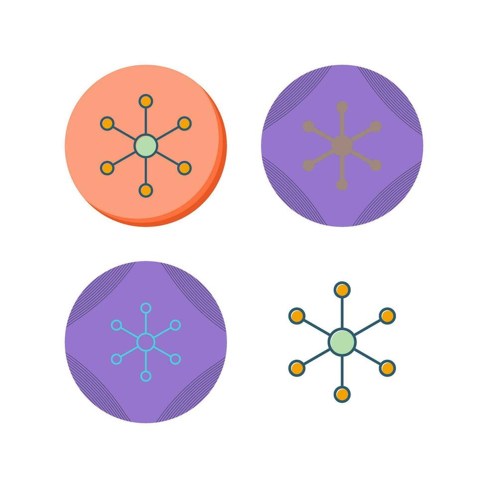 Molecular Structure Vector Icon