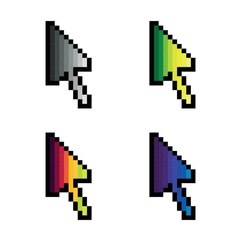 pixel mouse cursor arrow collection 28726671 Vector Art at Vecteezy