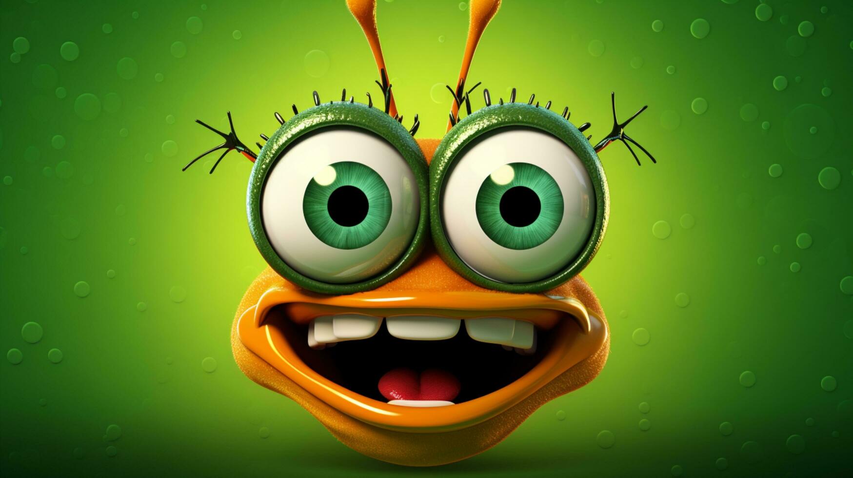 bug eye smile cartoon art illustration photo