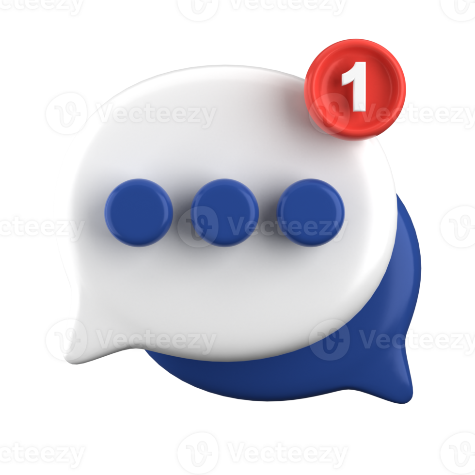 3d rendering of speech bubble icons, 3D Chat icon set. Set of 3d speak bubble. Chatting box, message box. Chat icon set. Balloon 3d style. png