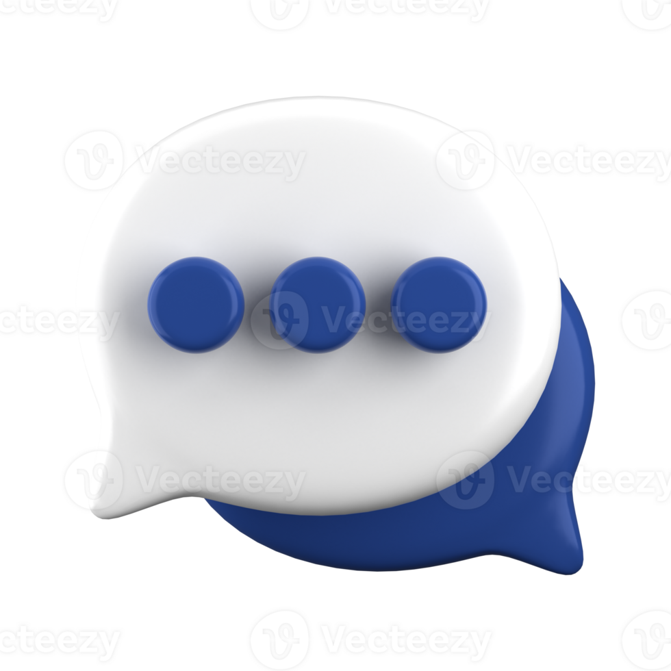 3d rendering of speech bubble icons, 3D Chat icon set. Set of 3d speak bubble. Chatting box, message box. Chat icon set. Balloon 3d style. png