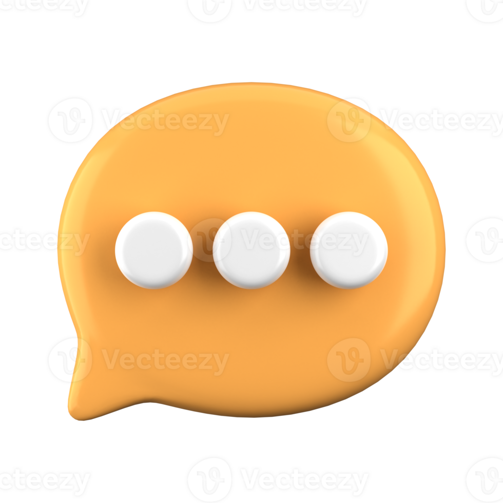 3d rendering of speech bubble icons, 3D Chat icon set. Set of 3d speak bubble. Chatting box, message box. Chat icon set. Balloon 3d style. png