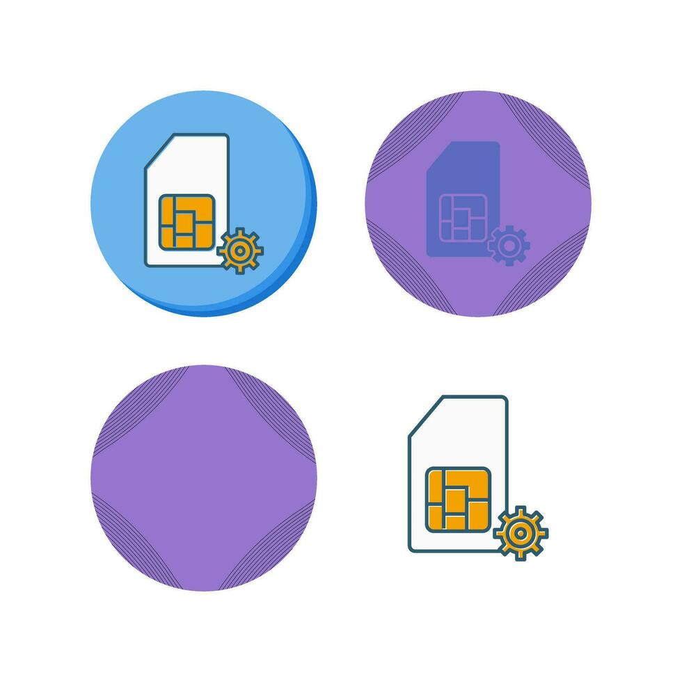 SIM Management Vector Icon