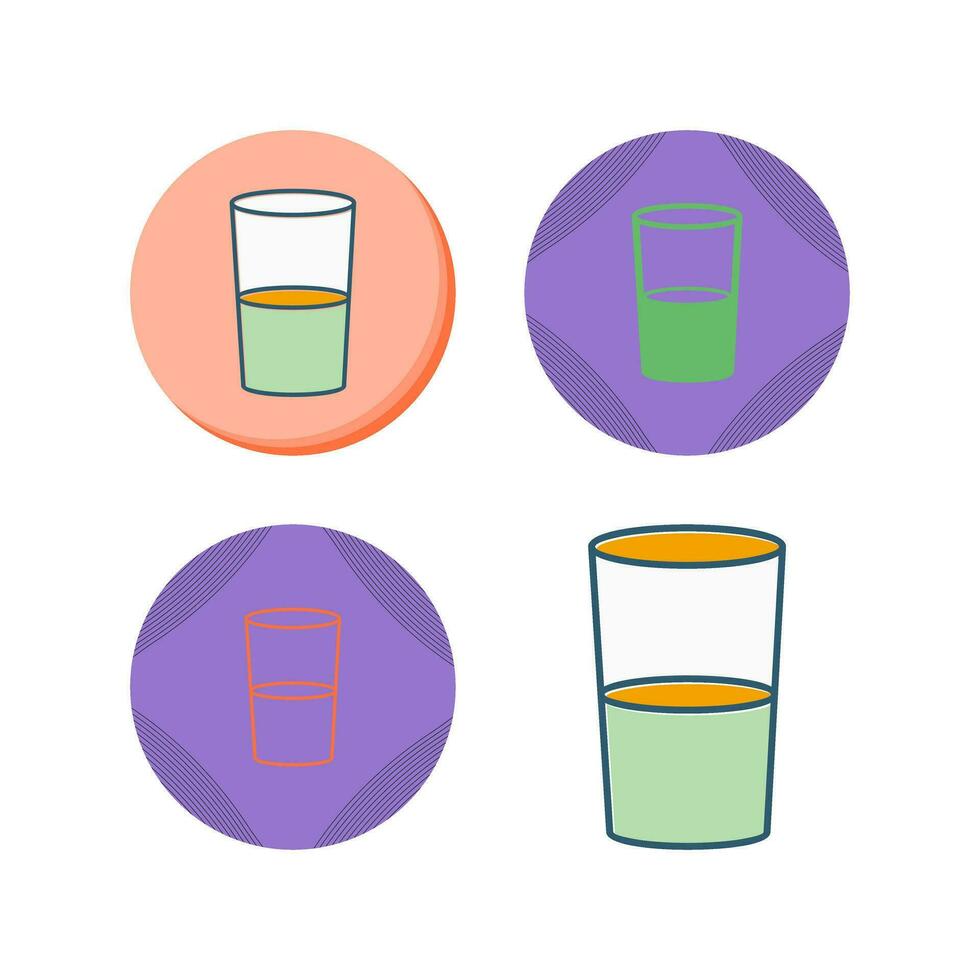 Water Glasses Vector Icon