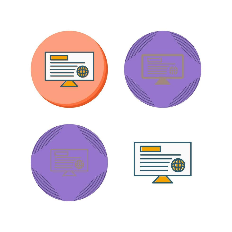 Reading News Online Vector Icon