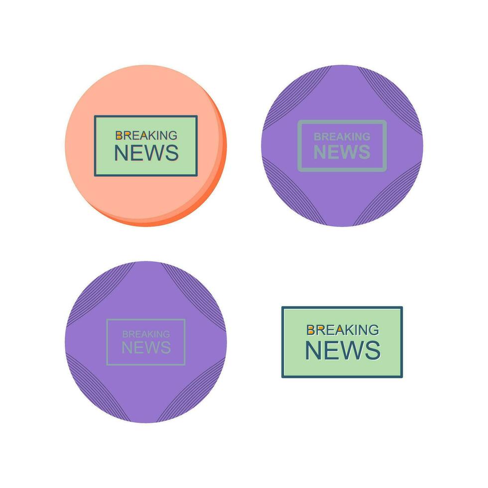 Breaking News on TV Vector Icon