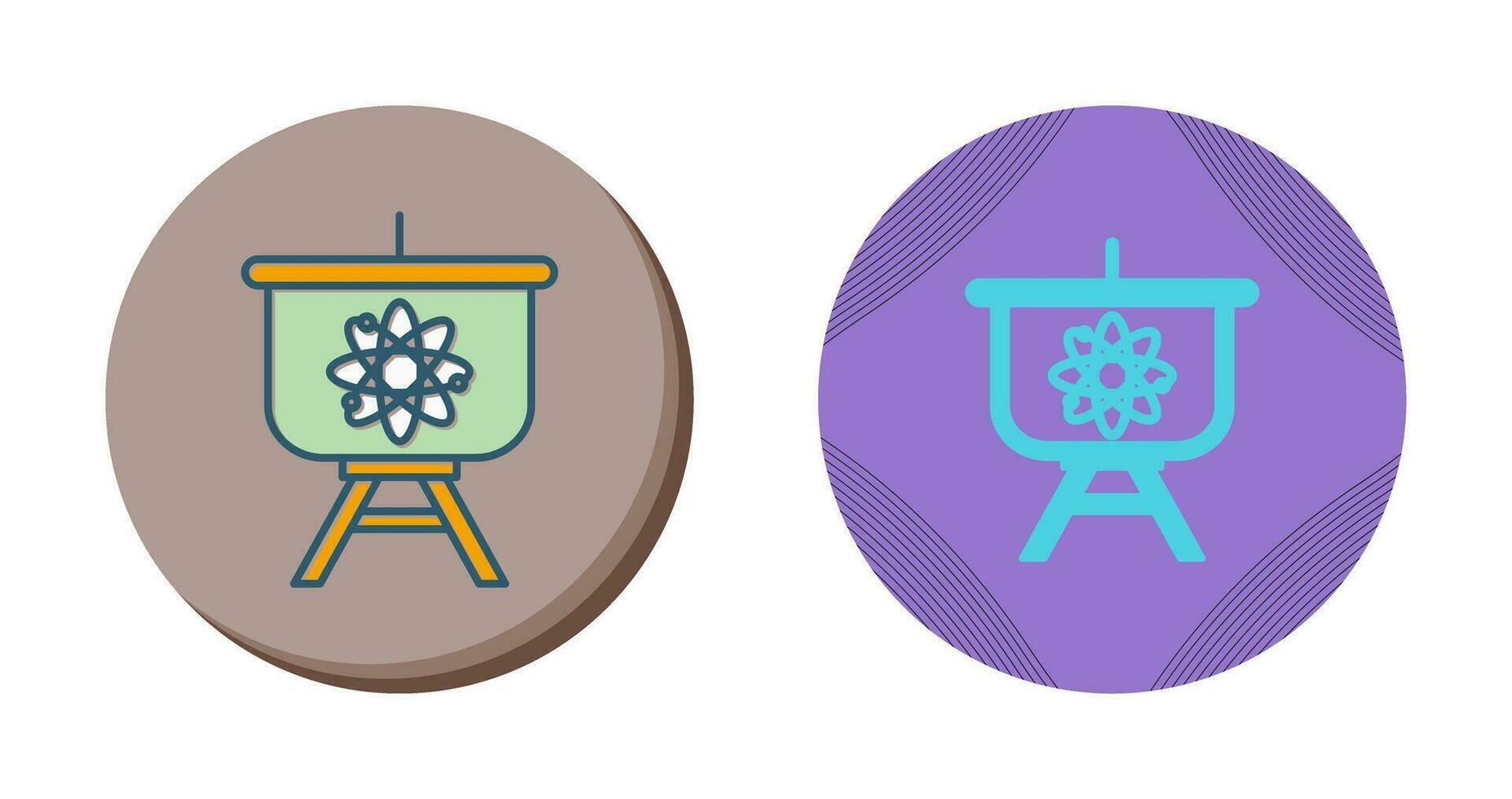 Atom Presentation Vector Icon