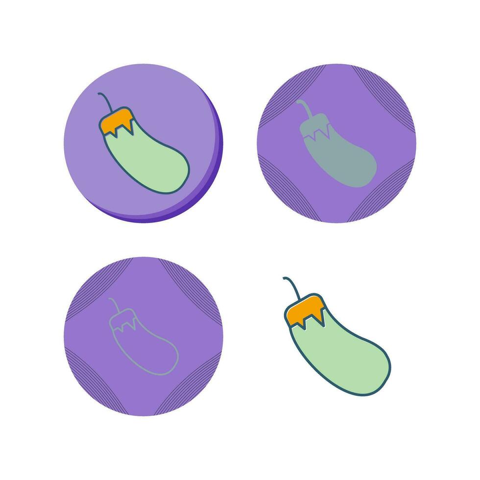 Eggplant Vector Icon