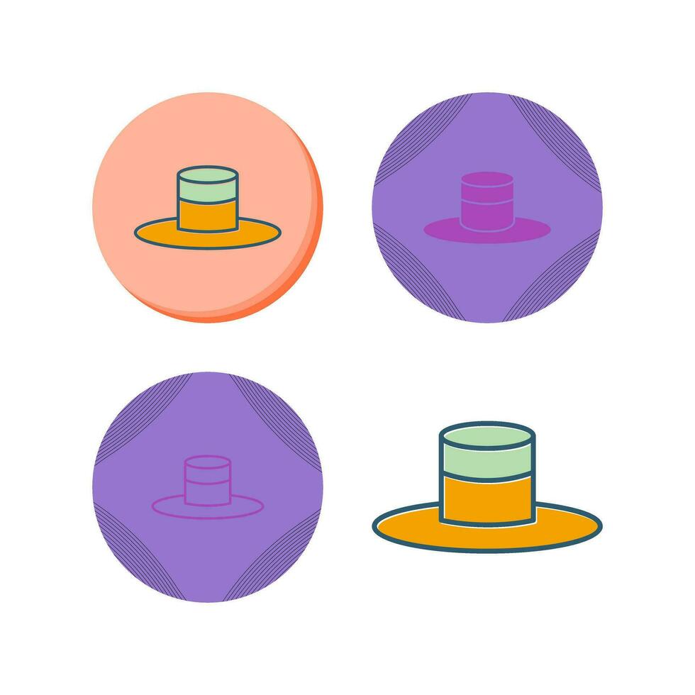 icono de vector de sombrero