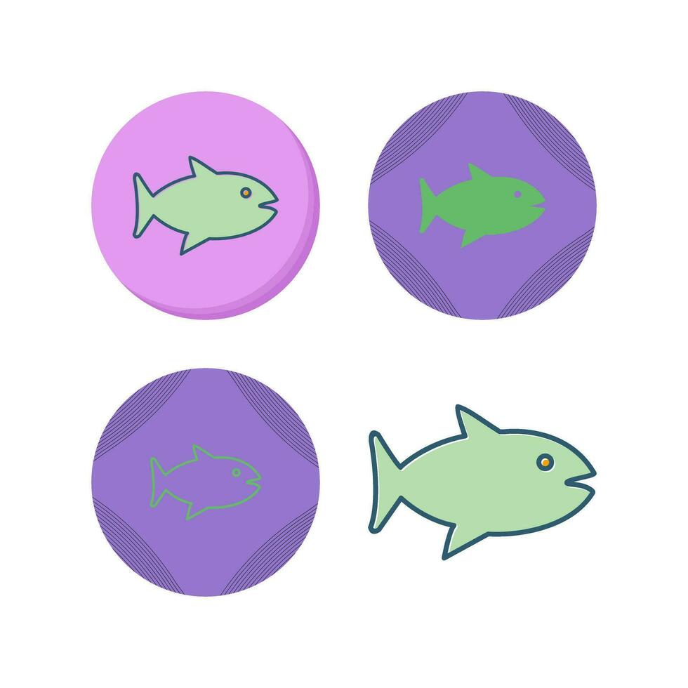 icono de vector de pescado