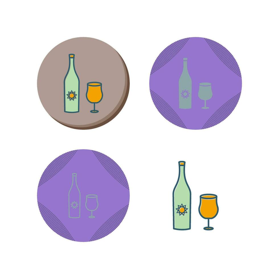 Goblet and Wine Vector Icon