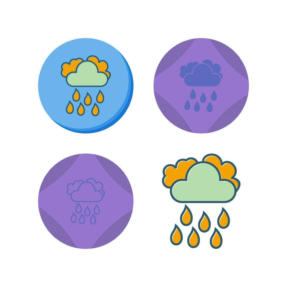 Light Rain Vector Icon