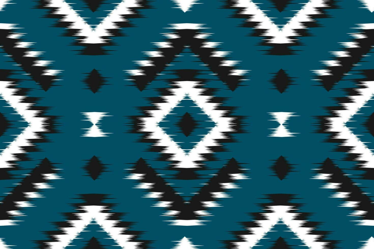 Fabric ethnic pattern art. Ikat seamless pattern in tribal. American, Mexican style. vector