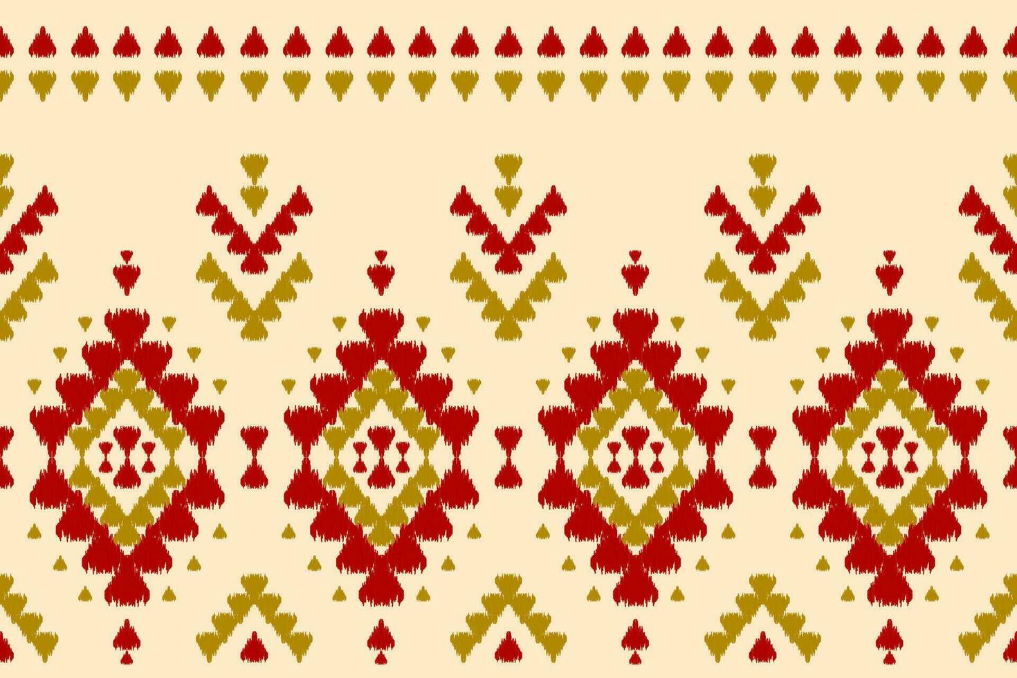 Abstract ethnic ikat art. Seamless pattern in tribal. Aztec geometric ornament print. vector