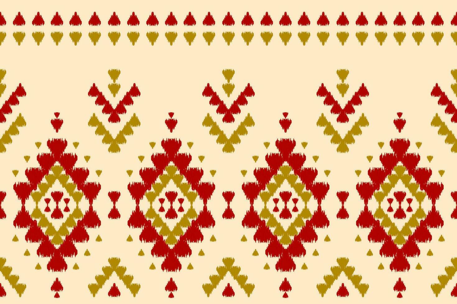 Abstract ethnic ikat art. Seamless pattern in tribal. Aztec geometric ornament print. vector