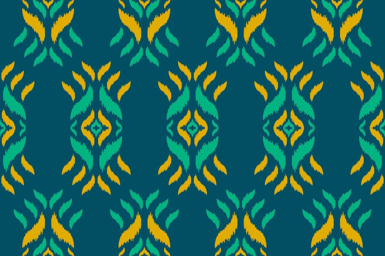 Abstract ethnic ikat background. Geometric seamless pattern in tribal. Fabric Mexican style. vector
