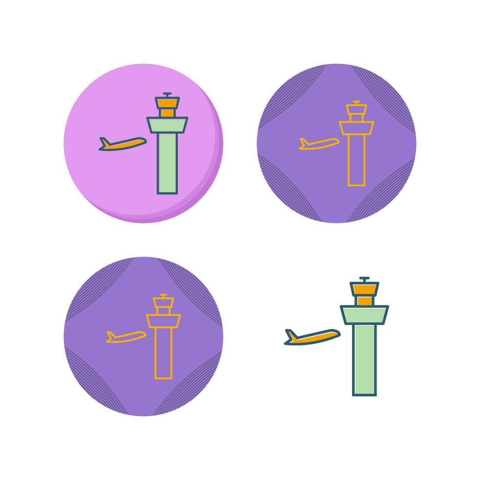 Air Control Tower Vector Icon