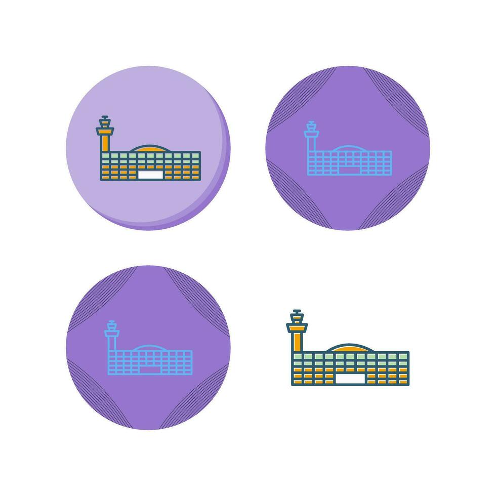 Airport Building Vector Icon