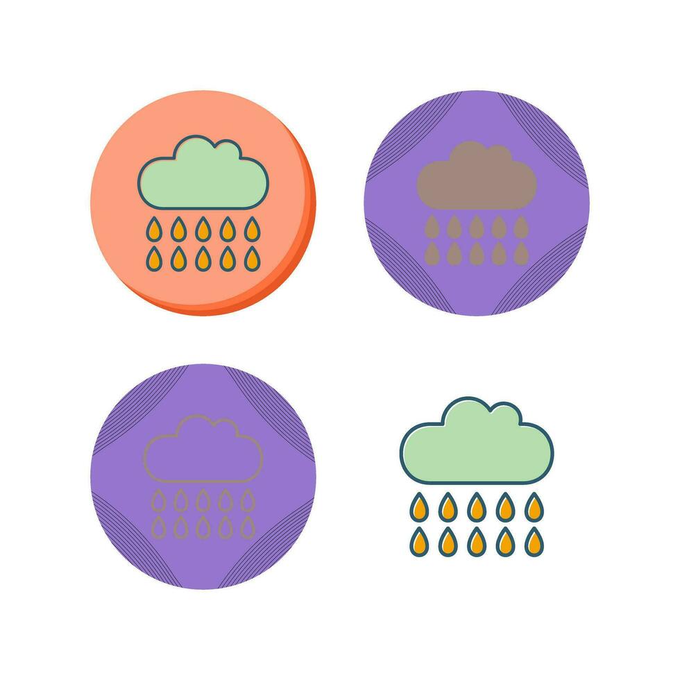 icono de vector de lluvia